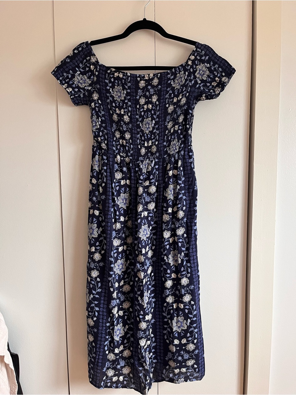 Old navy floral off shoulder midi dress